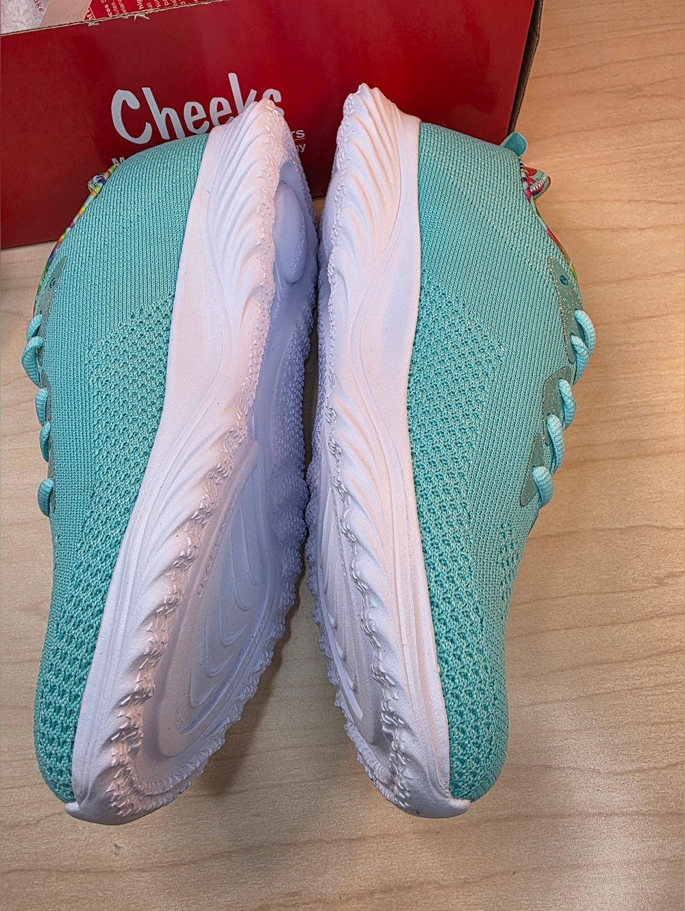 Tony Little Cheeks Multi Sport Gel Trainers Aqua Blue/Teal/Multi Size 8.5 - Picture 6 of 16